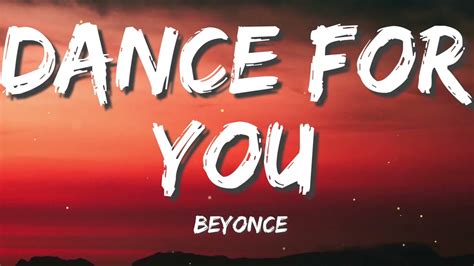 The UK's official biggest dance songs of the week, based on sales of downloads, CDs, vinyl and other physical formats, across a seven day period. . Dance for you lyrics